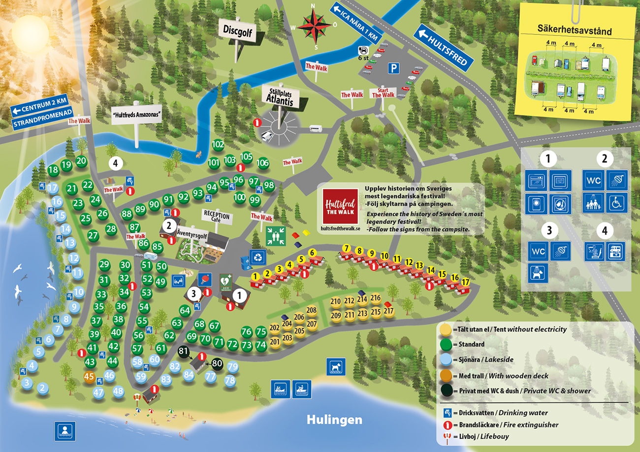 Hultsfred Strandcamping Karte 2026