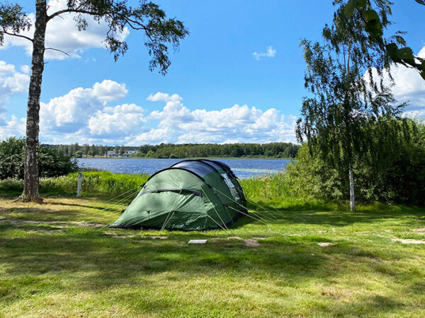 Campingtomt med tält